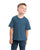 Berne Youth Unisex Performance Pocket Steel Blue Cotton Blend S/S T-Shirt