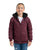 Berne Womens Sherpa-Lined Sweatshirt Cabernet Cotton Blend Hoodie