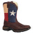 Lil' Durango Kids Boys Brown Faux Leather Texas Flag Pull-On Cowboy Boots