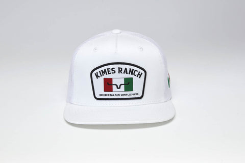 Kimes Ranch Unisex Bandera White Cotton Twill Trucker Cap