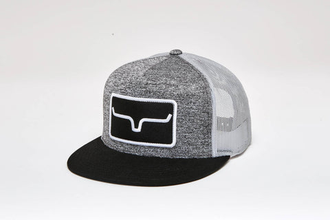 Kimes Ranch Unisex Banner Ventilated Grey Heather Cotton Twill Trucker Cap
