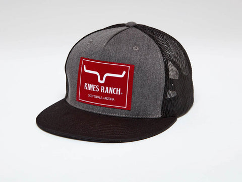Kimes Ranch Unisex Blaster Charcoal Heather Cotton Twill Trucker Cap