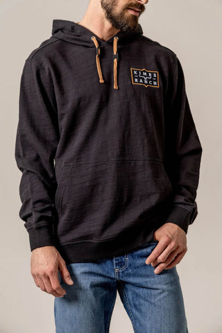 Kimes Ranch Mens Bowen Black Cotton Blend Hoodie