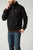 Kimes Ranch Mens Boxer Quarter Zip Black Cotton Blend Sweatshirt
