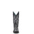 Corral Womens Glittered Inlay Studs Black/Silver Cowhide Cowboy Boots