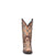 Corral Womens Glittered Inlay Studs Bone/Multi Cowhide Cowboy Boots