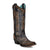 Corral Womens Leopard Weave Cowboy Boots Leather Dark Brown