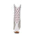 Corral Womens Stars Inlay Lamb Fringe White Cowhide 15.5in Cowboy Boots