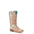 Corral Womens Distressed Crystals Square Toe White Cowhide 12in Cowboy Boots