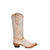Corral Womens Pink Luminescent Embroidery Crackled Straw Cowhide Cowboy Boots