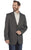 Circle S Mens Plano Sport Coat Coal Polyester Blazer