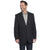 Circle S Mens Carson City Black Poly/Rayon Two-Button Sport Coat 48L