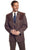 Circle S Mens Heather Chestnut Polyester Boise Sportcoat Jacket Blazer 42 L
