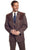 Circle S Mens Heather Chestnut Polyester Boise Sportcoat Jacket Blazer 42 S
