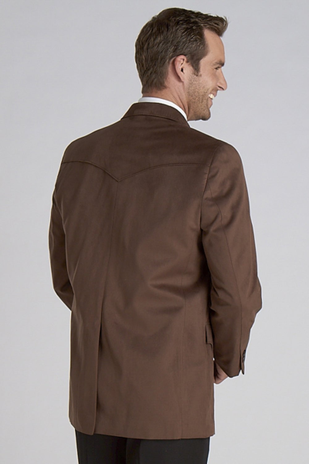 Circle S Mens Chestnut 100 Microsuede Houston Western Jacket Blazer 4 The Western Company