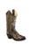 Old West Brown Kids Girls Leather 8in Floral Cowboy Boots