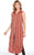 Cripple Creek Womens Lace-Up Side Duster Red Multi S/L Dress