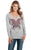 Cowgirl Up Womens Follow Your Heart Grey Cotton Blend L/S T-Shirt