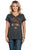 Cowgirl Up Womens Whiskey Down Heather Grey 100% Cotton S/S T-Shirt