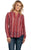 Cowgirl Up Womens Red Polyester Hi-Lo Convertible Tunic L/S