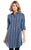 Cowgirl Up Womens Blue/Grey Cotton Blend Navajo Stripe Duster Dress L/S