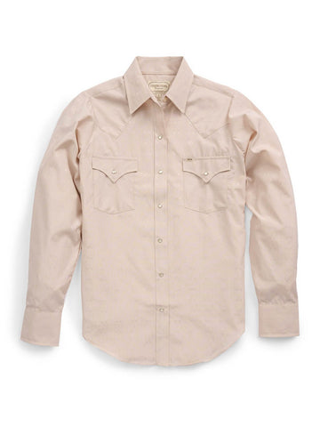 Ely and Walker Womens Granddaddy Solid Dust West Texas Poly/Cotton L/S Shirt
