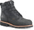 Chippewa Mens Super DNA 6in WP Steel Toe 400G Charcoal Black Leather Work Boots 10.5 E