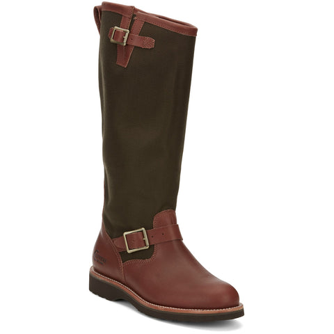 Chippewa Mens Descaro 17in Snake Oro Russett Leather Hunting Boots 10.5 D