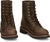 Chippewa Mens Classic 2.0 8in Lace Up Chocolate Apache Leather Work Boots