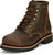 Chippewa Mens Classic 2.0 6in Steel Toe Chocolate Apache Leather Work Boots