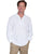 Scully Cantina Mens White 100% Cotton Laceup Pullover Shirt