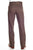 Circle S Mens Heather Chestnut Polyester Western Unhemmed Ranch Dress Pant 30