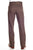 Circle S Mens Heather Chestnut Polyester Western Unhemmed Ranch Dress Pant 32