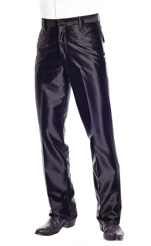 Circle S Mens Black Polyester Western Swedish Knit Ranch Dress Pant 33