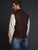 Cripple Creek Mens Heather Chocolate Wool Blend Melton Nubuck Vest