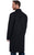 Cripple Creek Mens Heather Black Wool Blend Western Overcoat