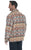 Cripple Creek Mens Zip Front Navajo Blanket Shirt Navajo Sky Polyester Jacket