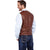 Cripple Creek Mens Flannel Lined Whiskey Faux Leather Faux Leather Vest