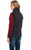 Cripple Creek Womens Black Nylon Water-Resistant Melton Vest