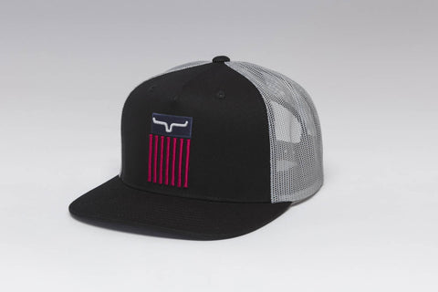 Kimes Ranch Unisex Cody Black Cotton Twill Trucker Cap