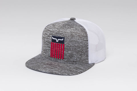 Kimes Ranch Unisex Cody Grey Heather Cotton Twill Trucker Cap
