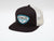 Kimes Ranch Unisex Conway Black Wool Blend Trucker Cap