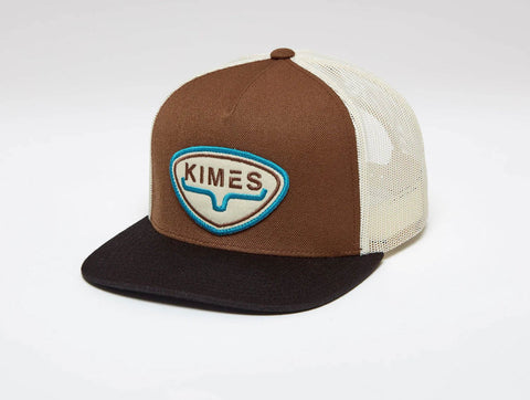 Kimes Ranch Unisex Conway Brown Wool Blend Trucker Cap