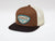 Kimes Ranch Unisex Conway Brown Wool Blend Trucker Cap