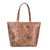 Corral Womens D1290 Cognac Leather 5 Liter Distressed Tote Bag 1 BG