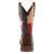 Durango Mens Brown Leather Texas Flag Pull On Saddle Cowboy Boots