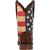 Durango Mens Rebel Pull Up Western Brown/Union Flag Leather Cowboy Boots