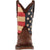 Durango Mens Rebel Pull Up Western Brown/Union Flag Leather Cowboy Boots