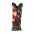 Lil Durango Little Kids Multi-Color Leather Union Flag Cowboy Boots