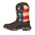 Lil Durango Little Kids Multi-Color Leather Union Flag Cowboy Boots